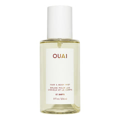 OUAI St. Barts mist bottle closeup for tropical scent boost.