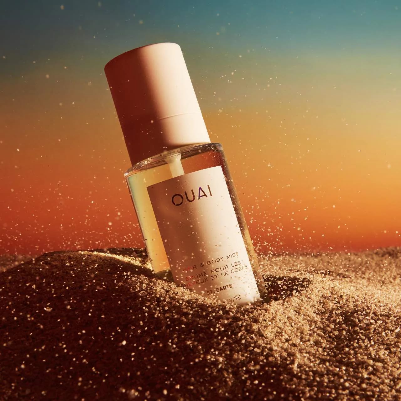 Premium packaging box conveys a luxe beach-inspired experience.
