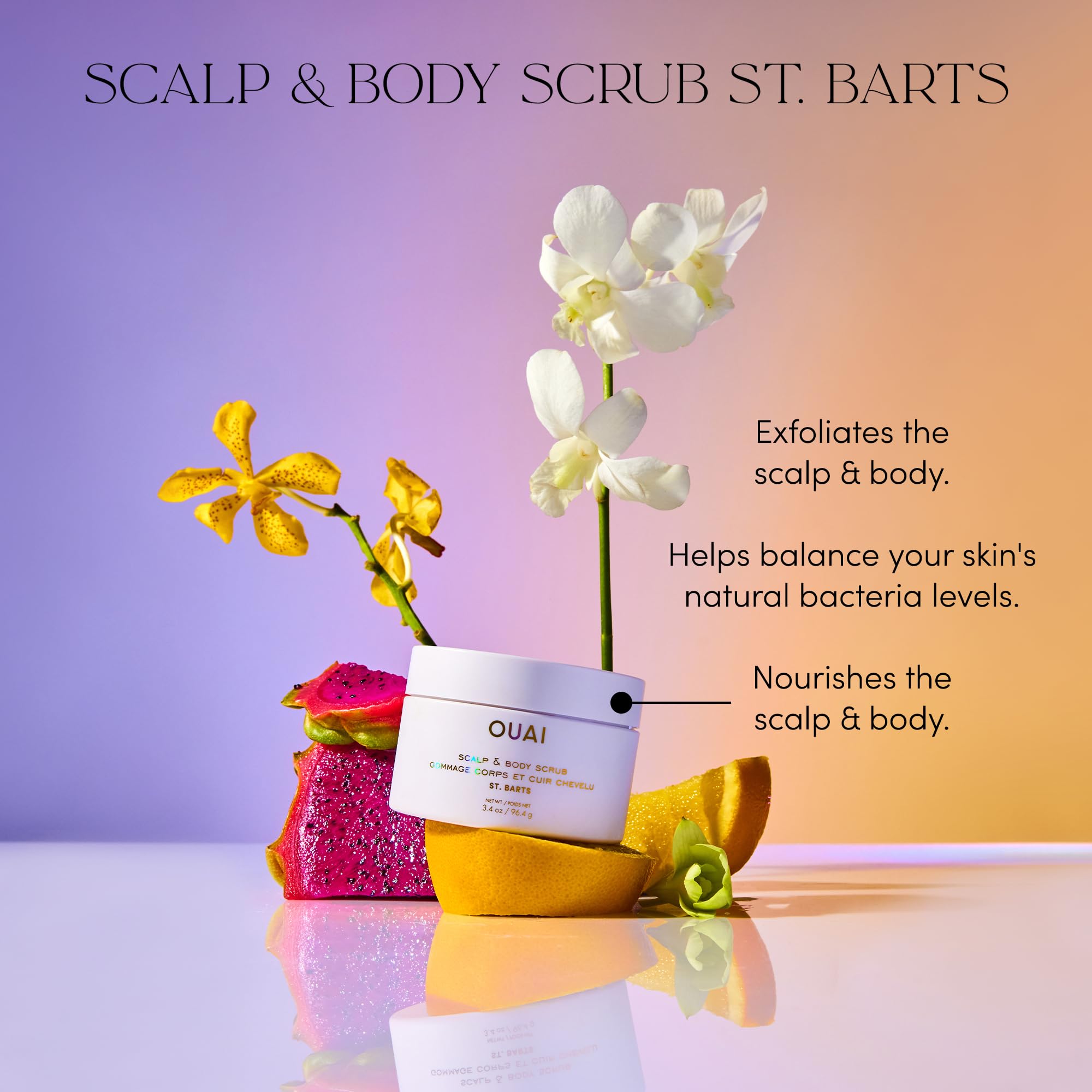 OUAI St. Barts scent offers rose notes and spa-worthy aroma for daily ritual.