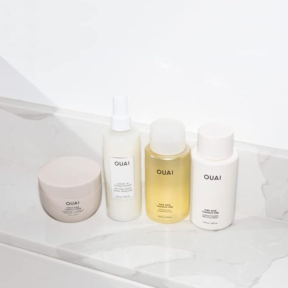 OUAI sulfate-, paraben-, and phthalate-free badge on packaging.