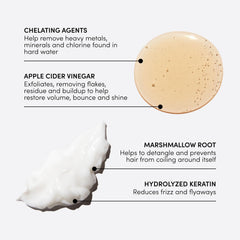OUAI Thick Conditioner jar application emphasizes rich moisture for thick hair.
