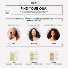 Creamy texture of OUAI Thick Hair Mask delivering rich hydration