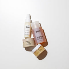 OUAI hair mask tube showcasing deep conditioning for smoother, stronger strands.