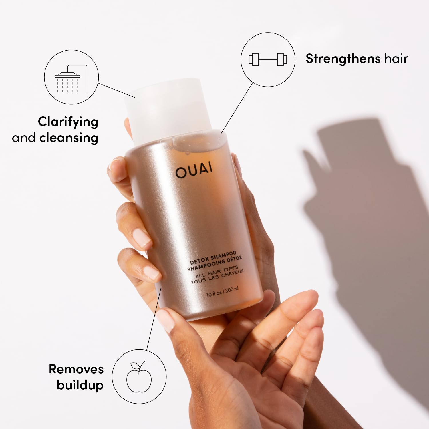 OUAI travel kit packaging emphasizes compact travel-ready design.