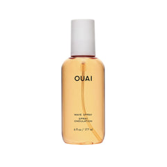 OUAI Wave Spray bottle closeup showing sleek texture-ready design
