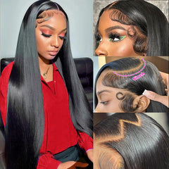 OUAYESI 13x6 HD lace front detail shows seamless parting and scalp illusion