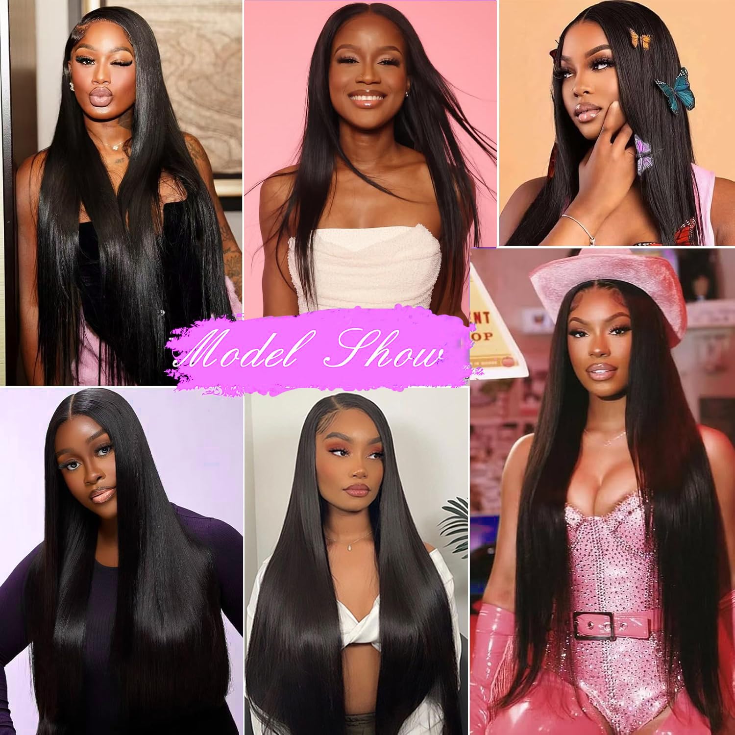 OUAYESI dyed-ready straight wig suitable for color experimentation