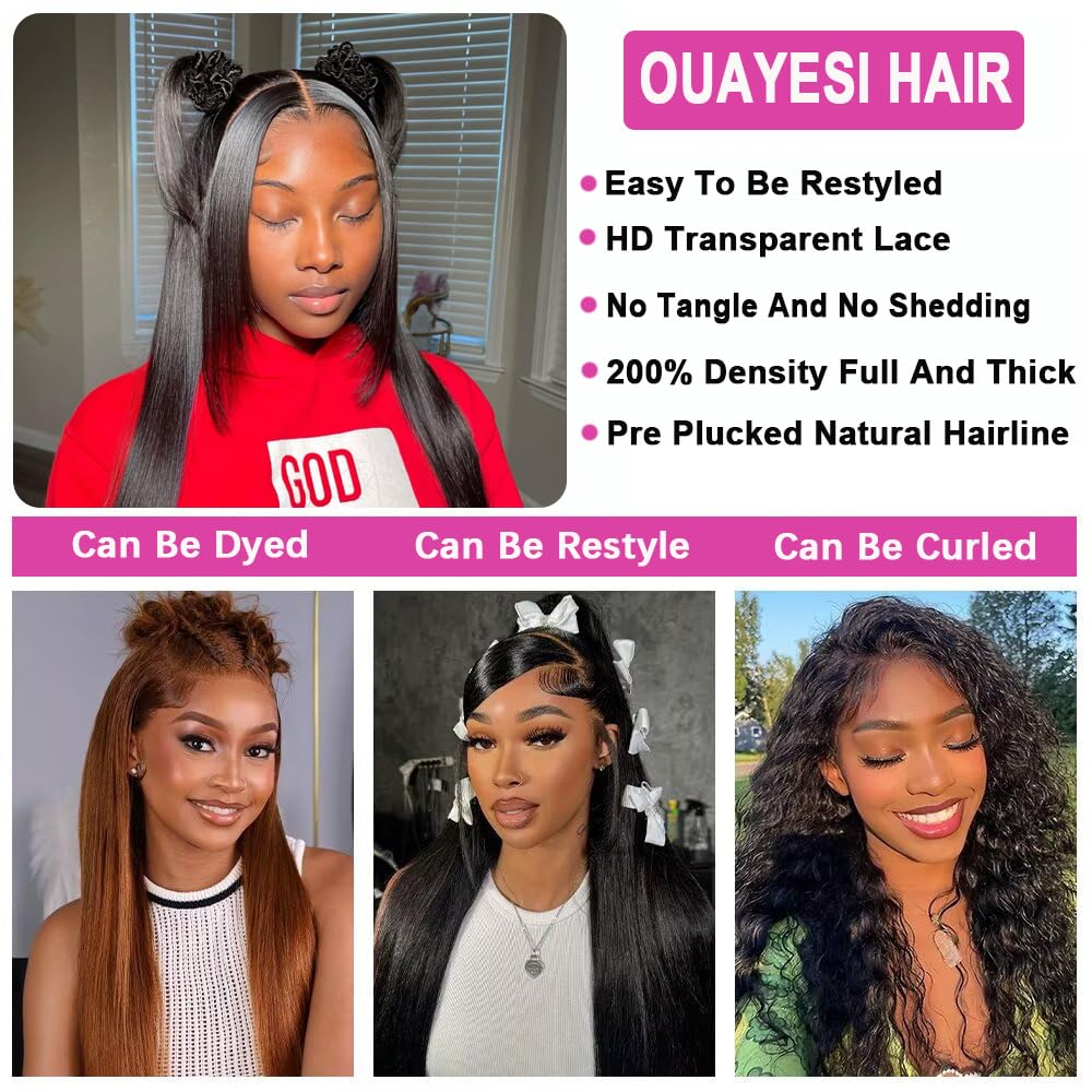 OUAYESI pre-plucked lace front ready-to-wear look for easy styling