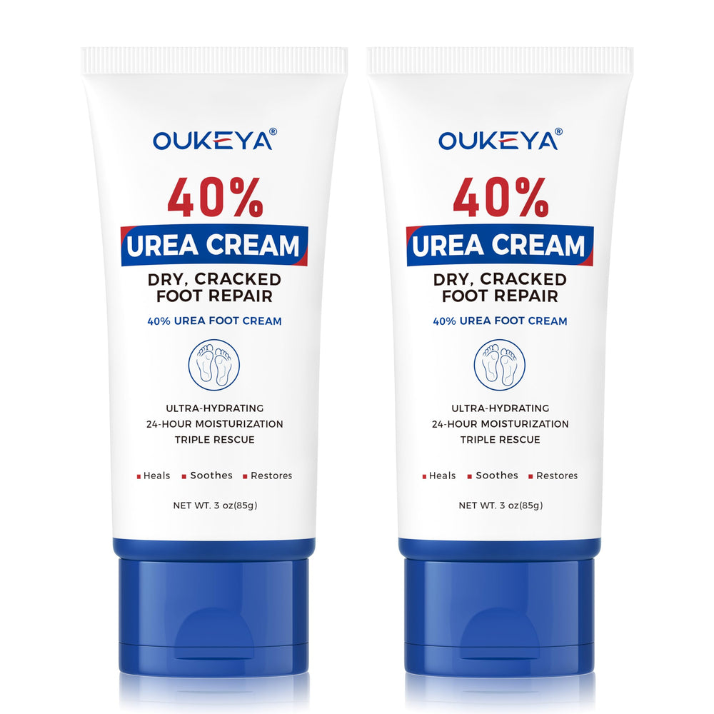 OUKEYA 40% urea cream tube 3oz for quick moisturization.
