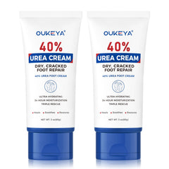 OUKEYA 40% urea cream tube 3oz for quick moisturization.
