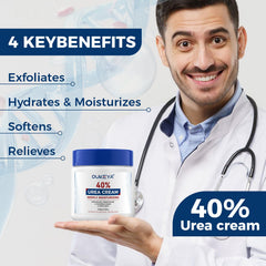 OUKEYA Urea 40% non-greasy finish promotes quick absorption.