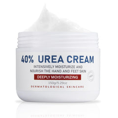 OUKEYA Urea Cream 40% jar shows rich care for dry, cracked skin.