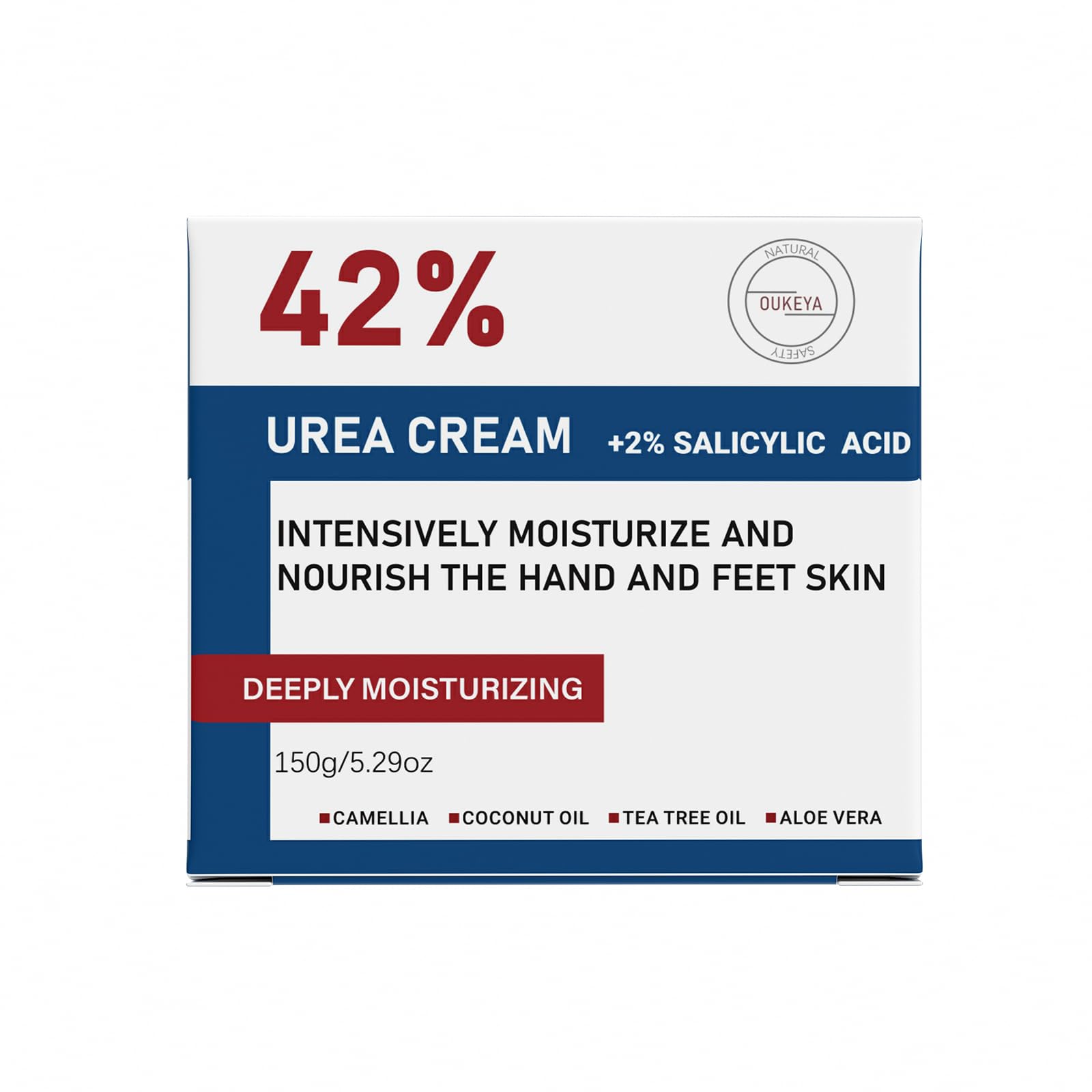 OUKEYA Urea Cream packaging box with branding