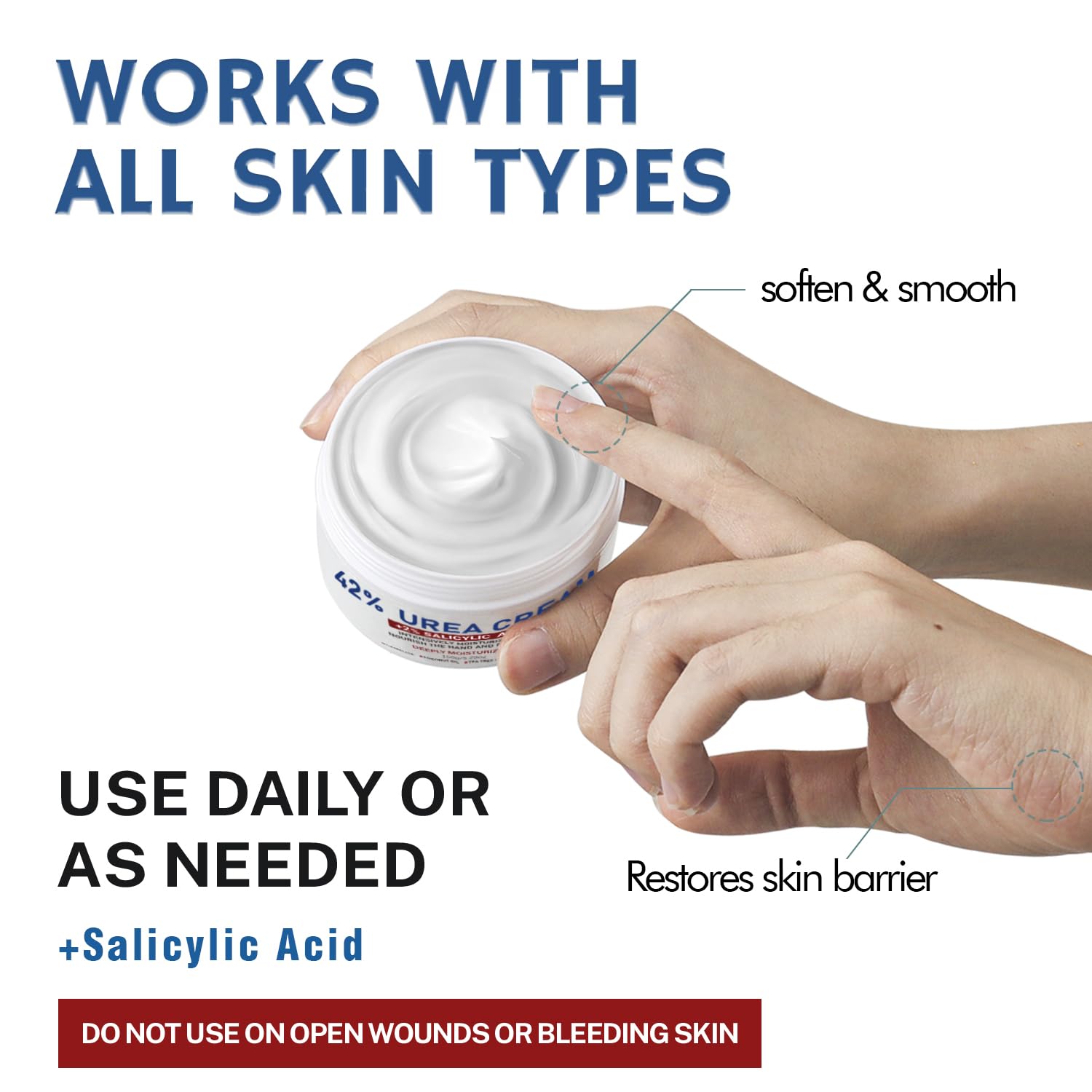 OUKEYA Urea Cream texture absorbed quickly non-greasy