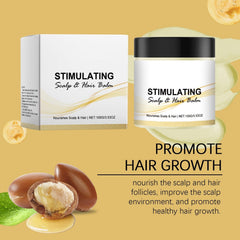 OUKPANE hair nourishing cream jar highlights scalp nourishment and daily care support.