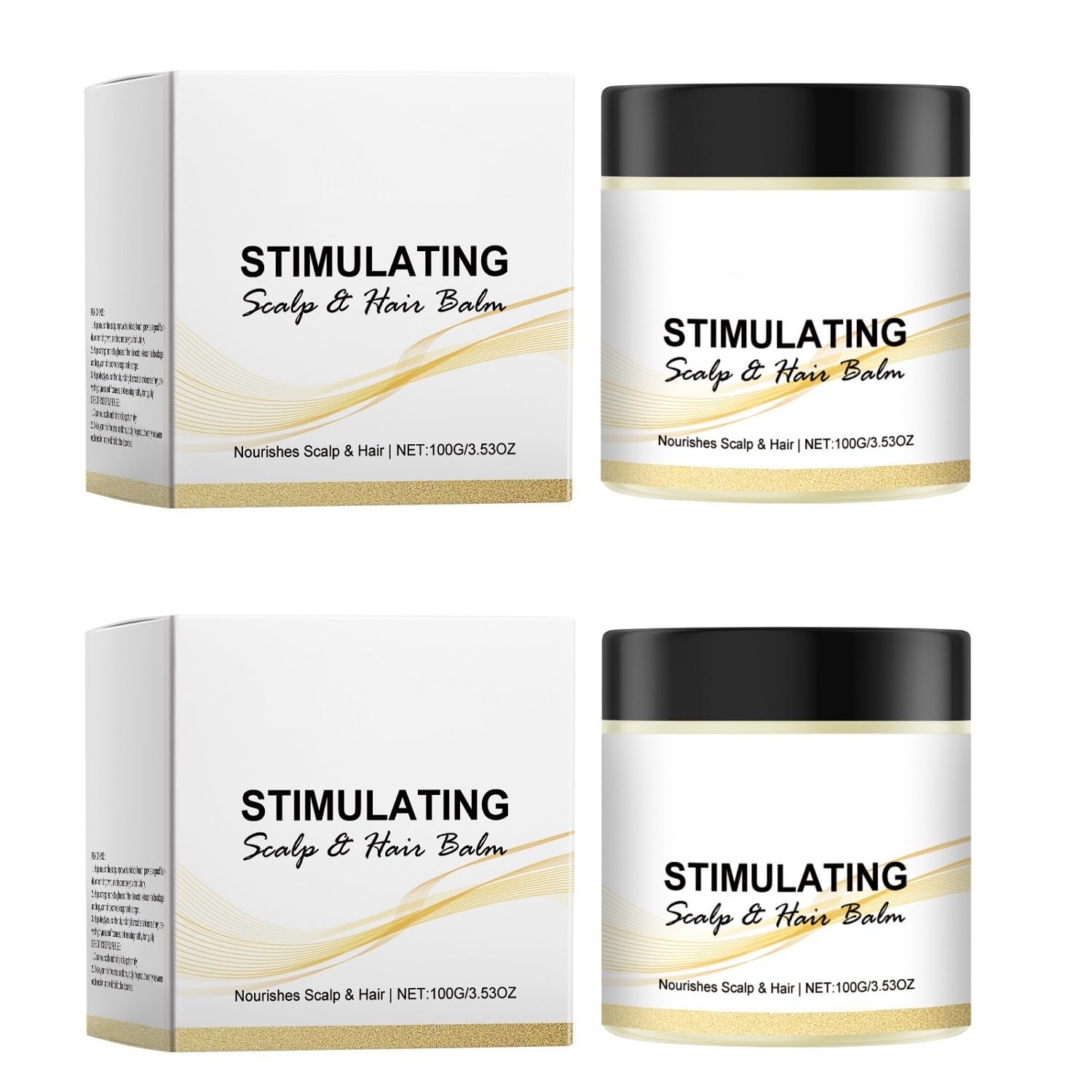 OUKPANE stimulating scalp balm bottle shows soothing, moisture-rich application for daily scalp care.