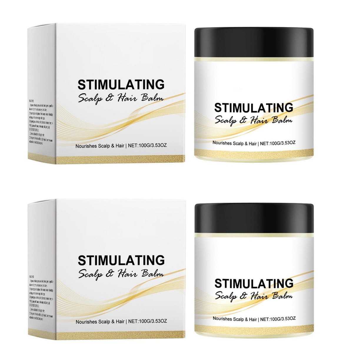 OUKPANE stimulating scalp balm bottle shows soothing, moisture-rich application for daily scalp care.