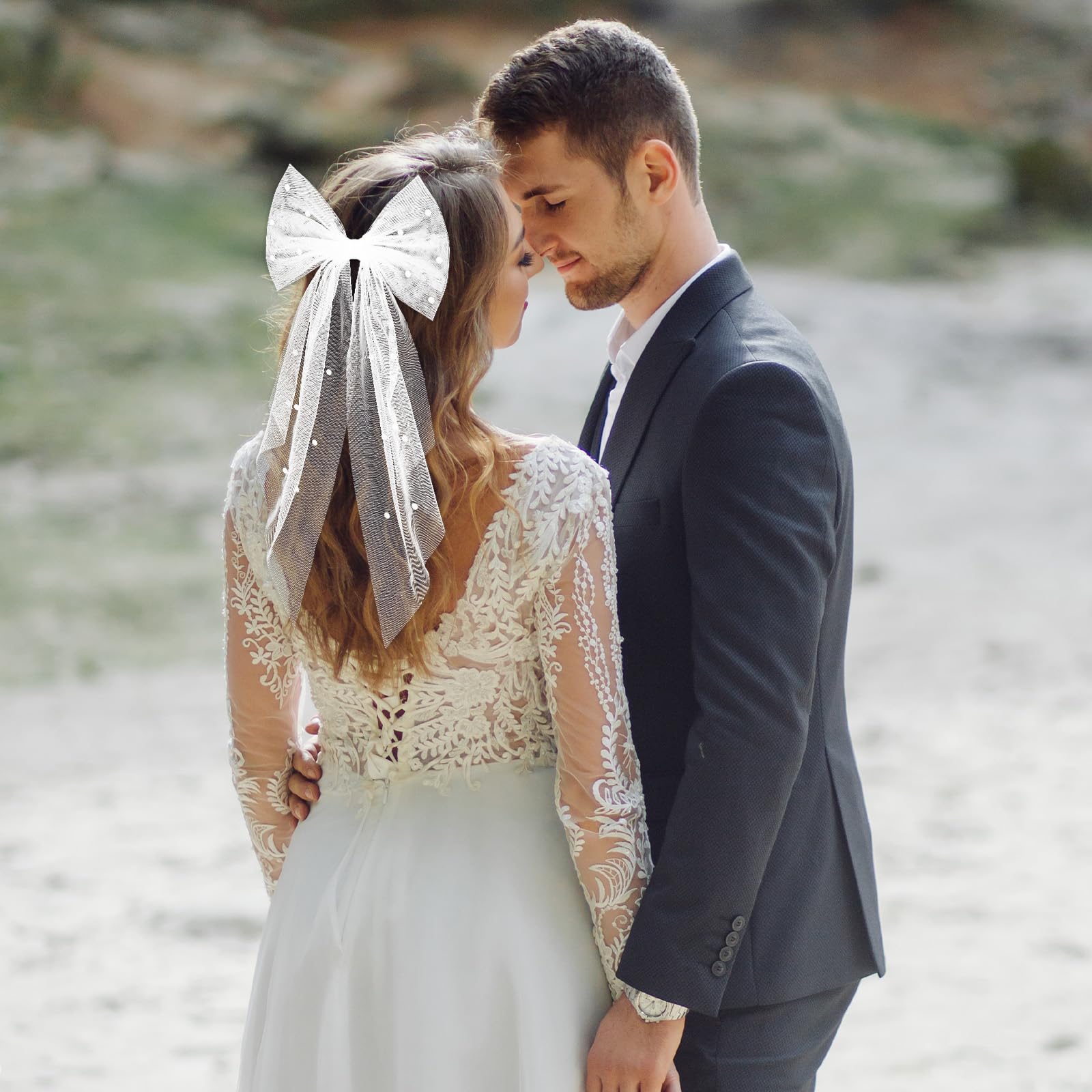 Ouligay barrette veil clip keeps hairstyle secure and elegant