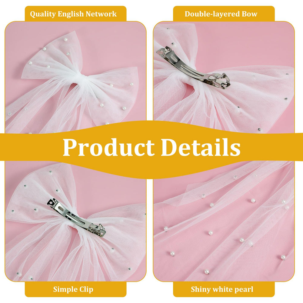 Ouligay pearl wedding veil clips keep pearls in place during ceremonies