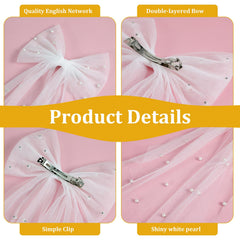 Ouligay pearl wedding veil clips keep pearls in place during ceremonies