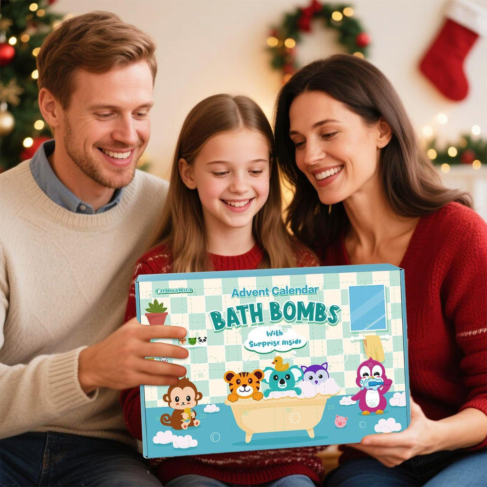 OuMuaMua gift box packaging makes a ready-to-gift advent calendar for kids.