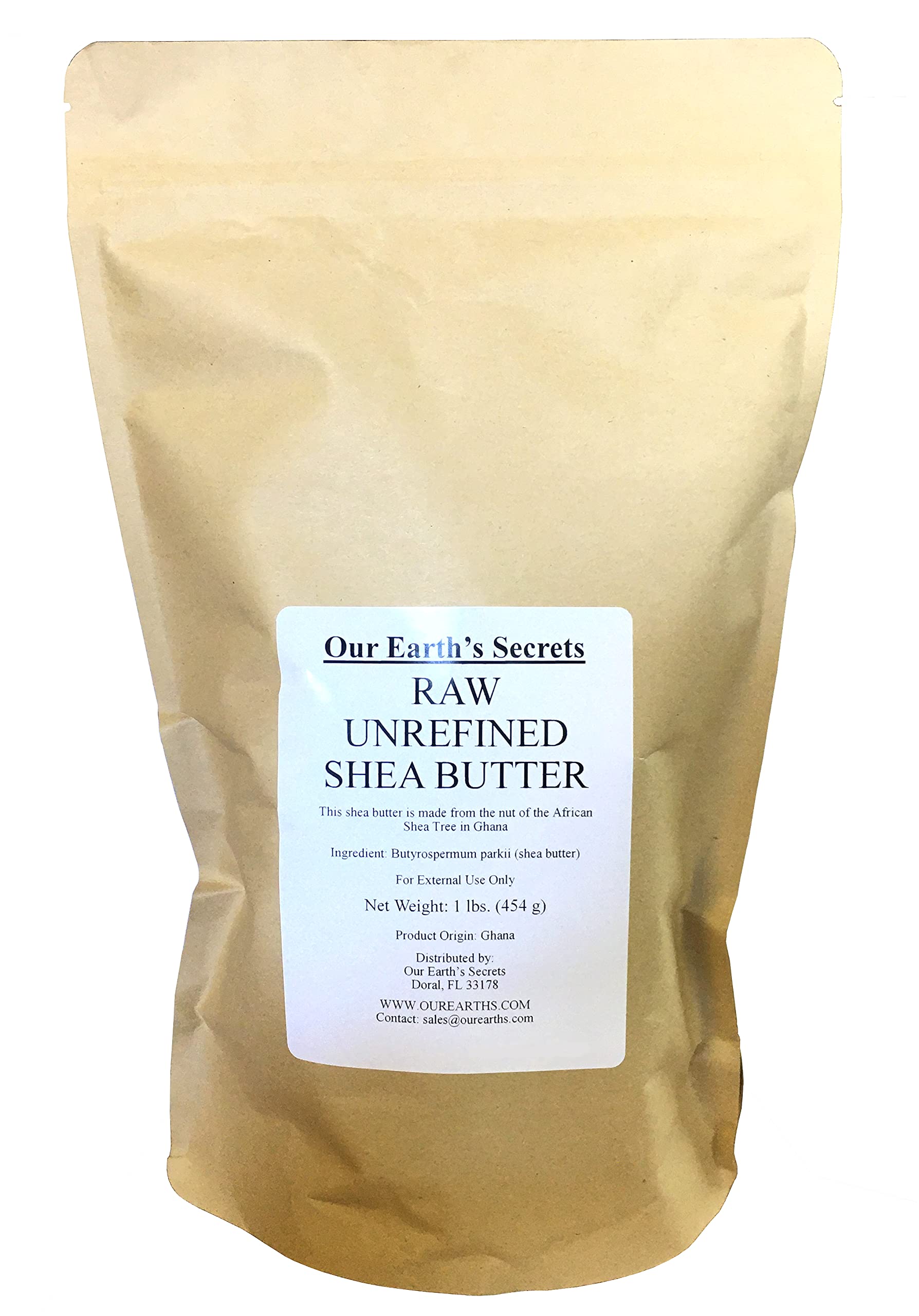 Our Earth's Secrets Ivory Shea Butter color and nutty aroma suit skin-care rituals