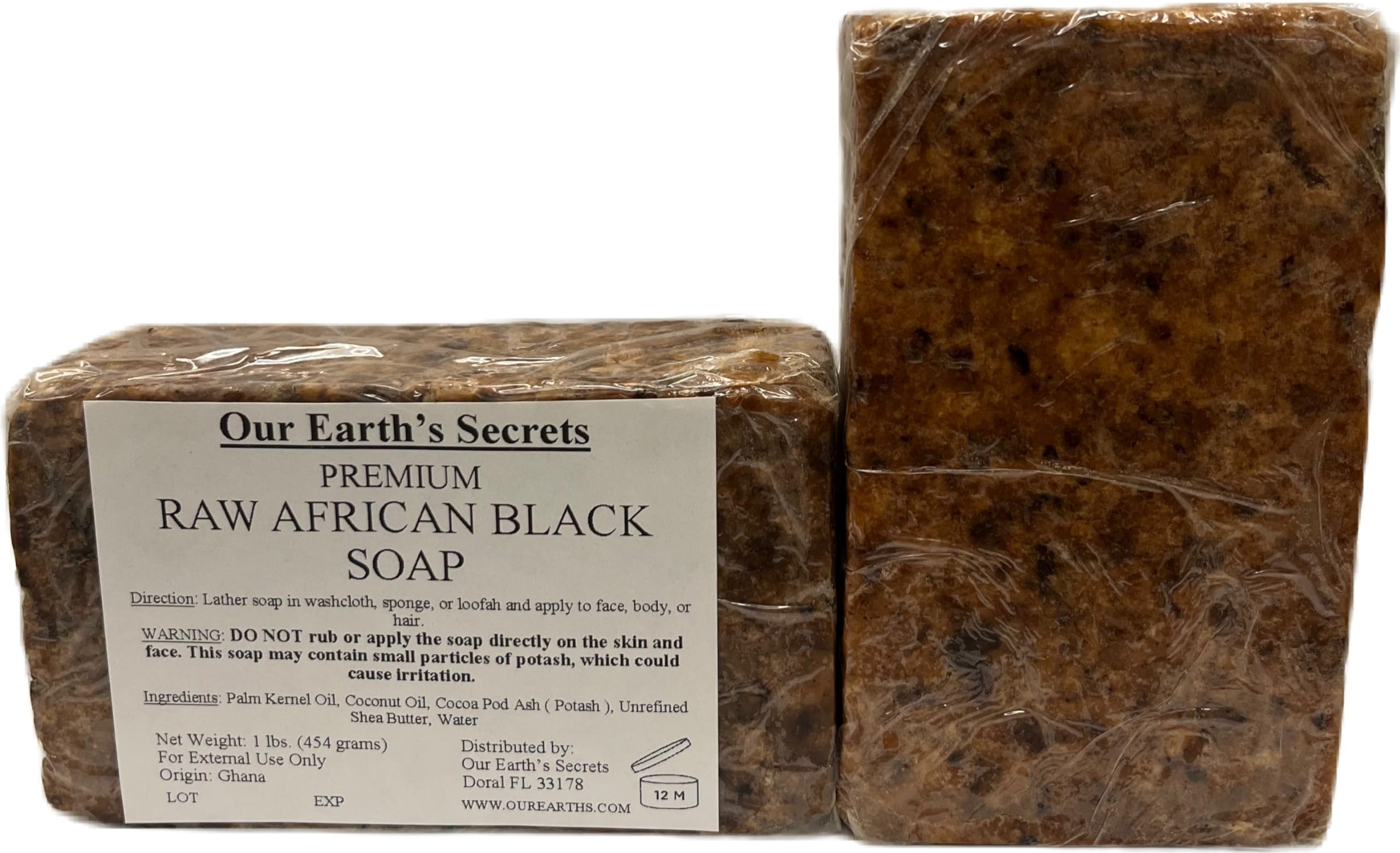 Our Earth's Secrets usage close-up—lather in hands for face, body, or hair.