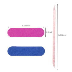 Ourart double-sided nail files laid flat for smooth edges during quick touch-ups.