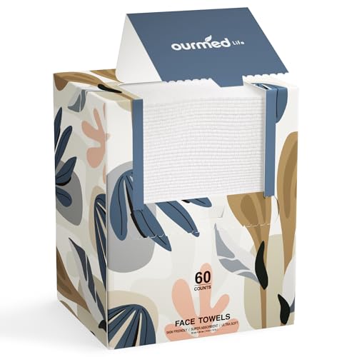 Ourmed Life face towels XL soft-fiber close-up shows plush texture for gentle cleansing.