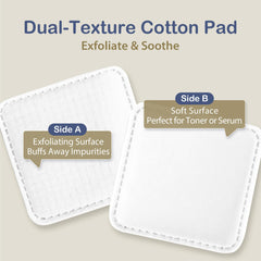 Ourmed Life large cotton pads dual-texture side for makeup removal and gentle-toning