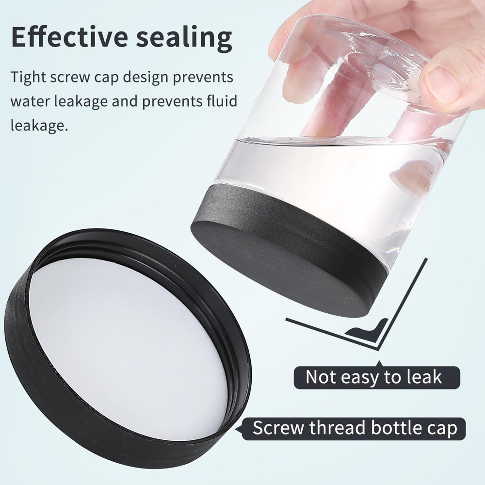 OUSHINAN transparent jars highlight contents for easy slime and spice storage.
