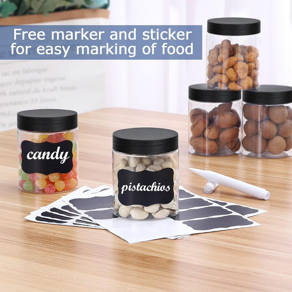 OUSHINAN wide mouth jars for DIY crafts storage and easy filling.