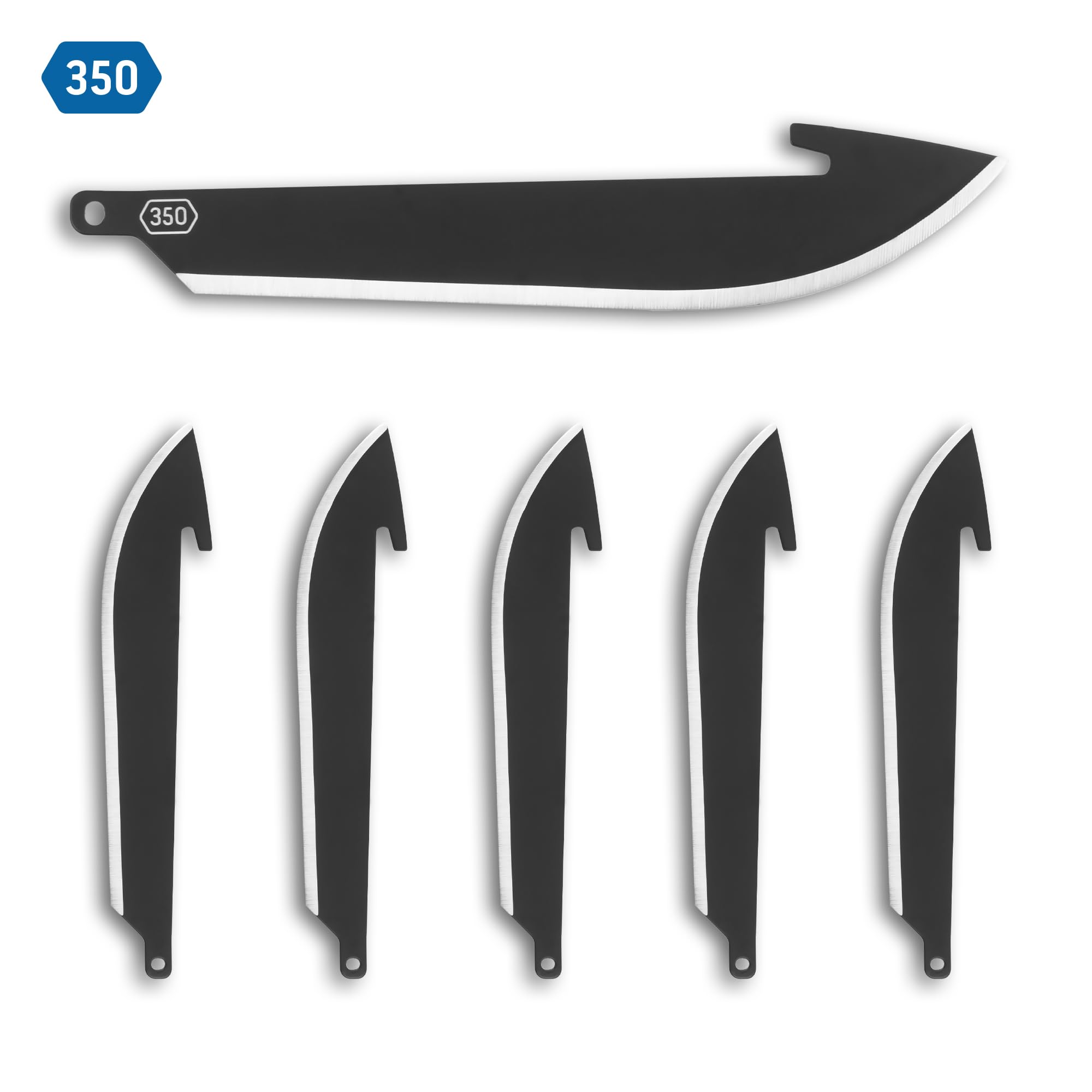 Outdoor Edge 350 vacuum-sealed blade pack supports safe transport and quick swaps on hikes.