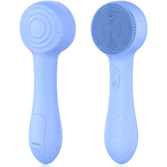 OUTIFUO facial cleansing brush blue front view for deep pore cleansing