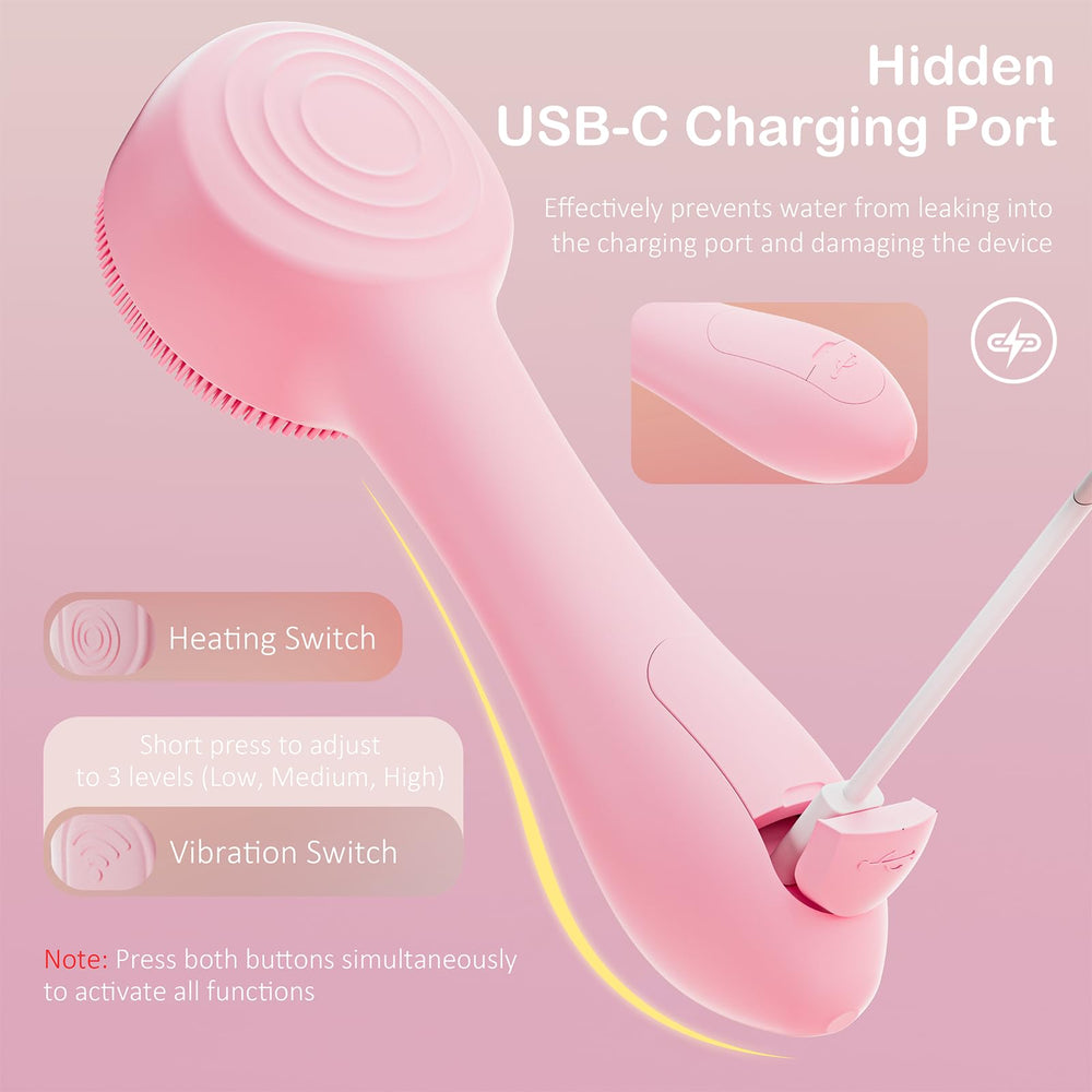 OUTIFUO rechargeable brush with Type-C port for lasting power.