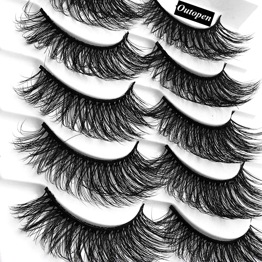 Outopen 3D Mink Lashes 15mm length delivers dramatic lift without heaviness.