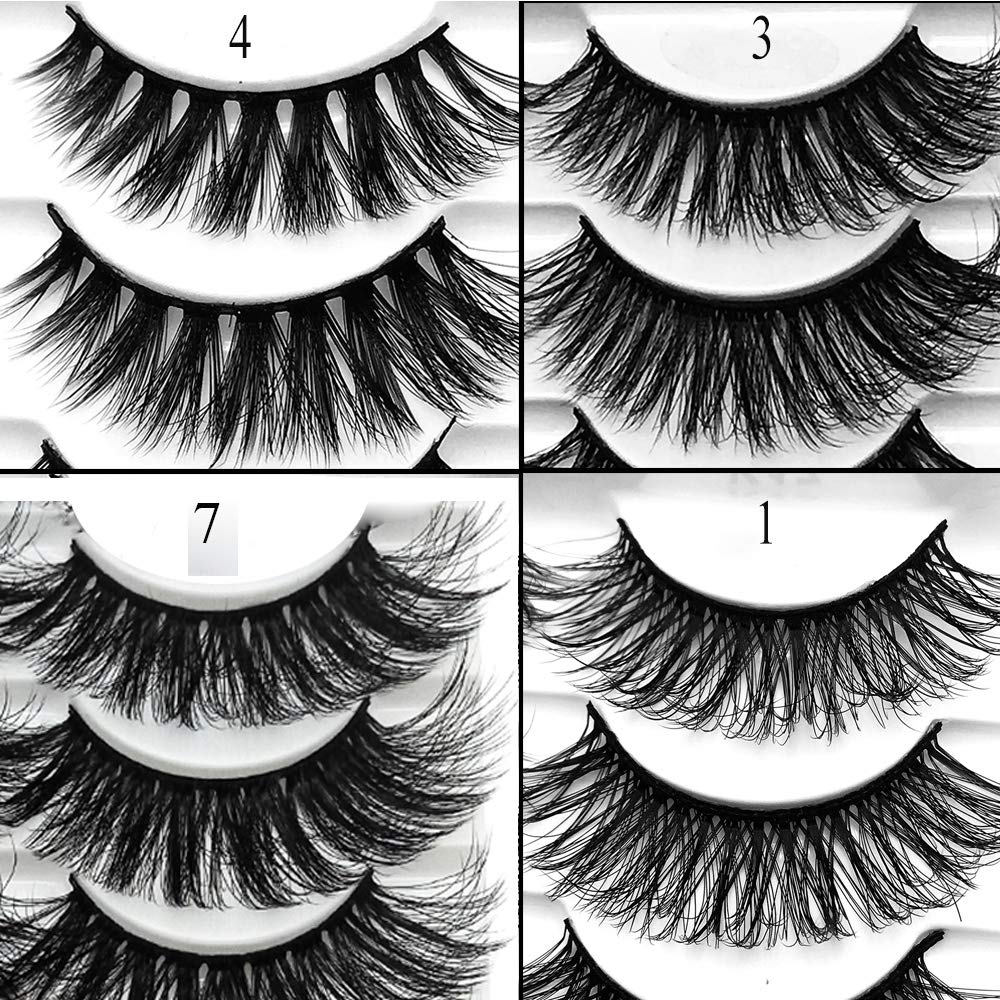 Outopen 3D Mink Lashes five-pairs pack neatly arranged for clean packing inspiration.