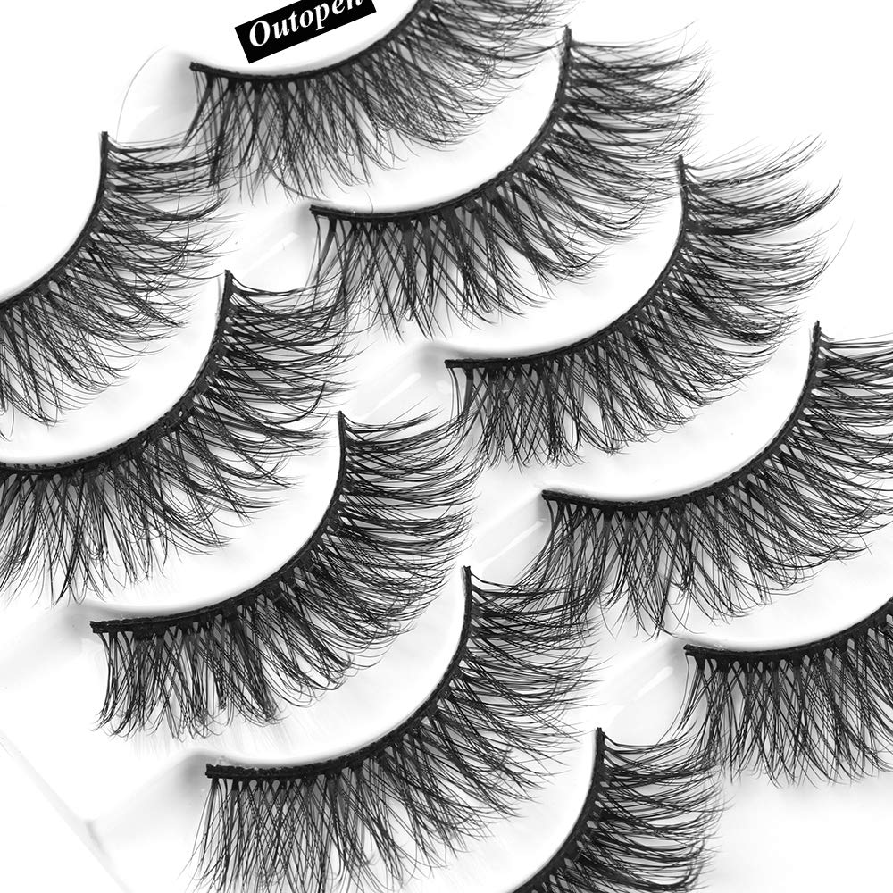 Outopen 3D Mink Lashes end-trim option enables custom length to fit your eyes.