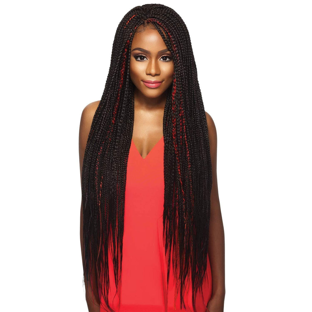 Outre Braids X-Pression Kanekalon 3X 42-inch length display for quick installs