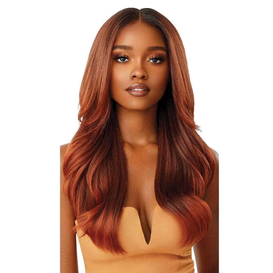 Outre Kamiyah Melted Hairline wig front view with natural-looking hairline for versatile styling.