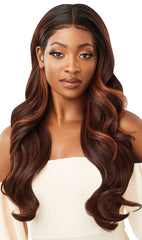 Outre Seraphine sideburns detail highlighting pre-plucked edge for seamless framing.
