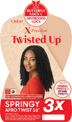 Outre X-Pression Twisted Up pre-fluffed 16in twists ready for instant installation.