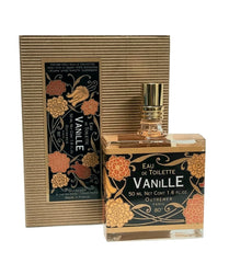 L'Aromarine Outremer Vanille EDT bottle with Art Deco-inspired design for elegant daytime wear.