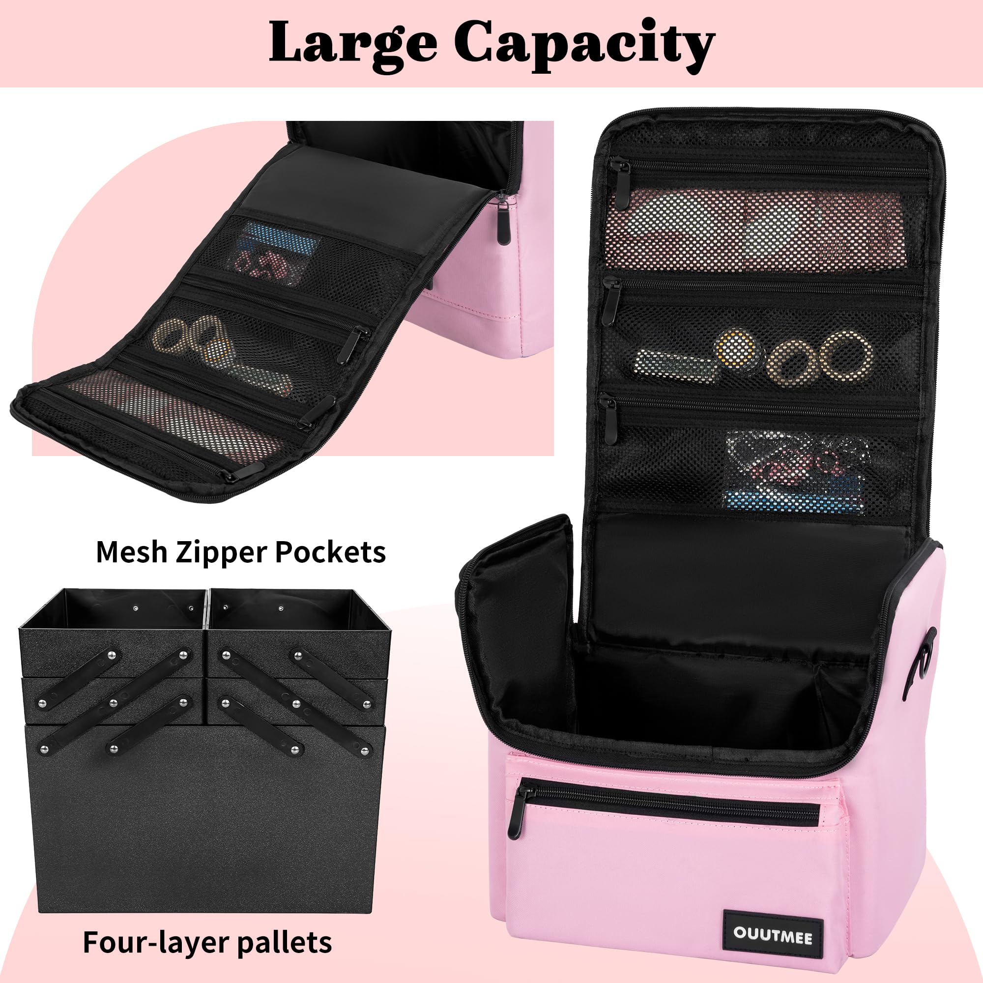 OUUTMEE case open tray highlights adjustable dividers for custom tool layout