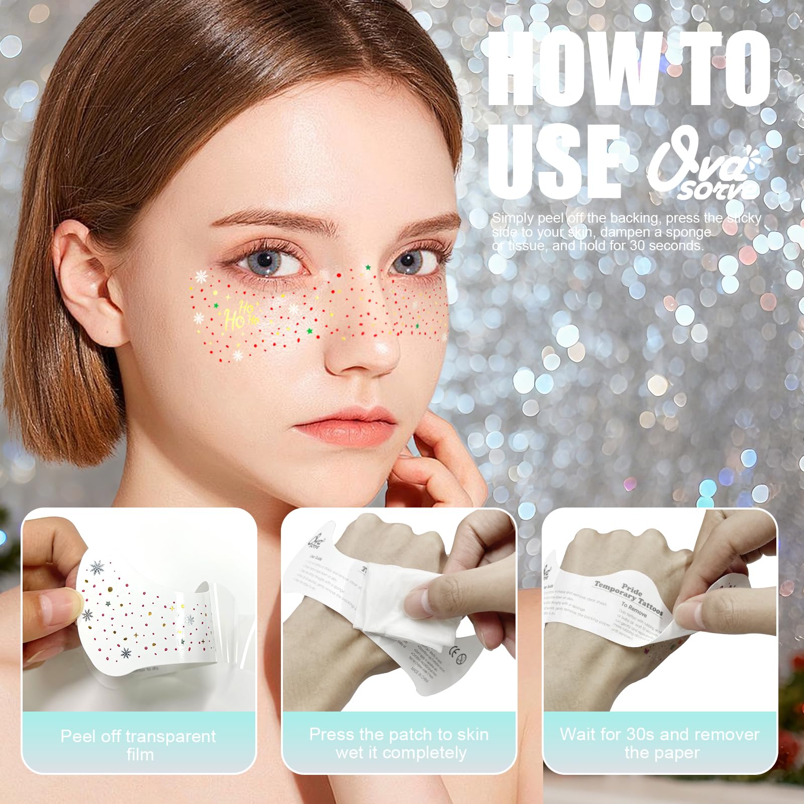 Ovasorve stocking-stuffer ready tattoos for gifting and festive fun