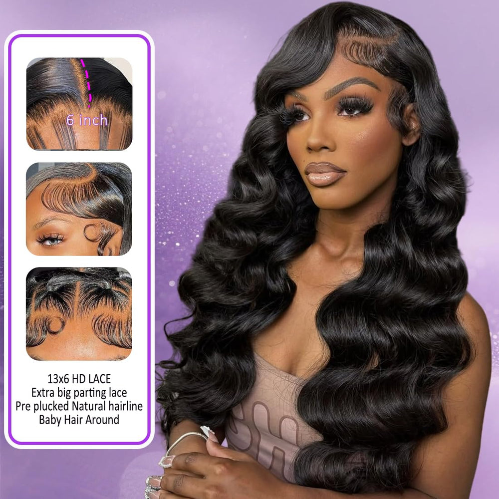 OVEOOZ body wave wig styling-ready for straightening or curling