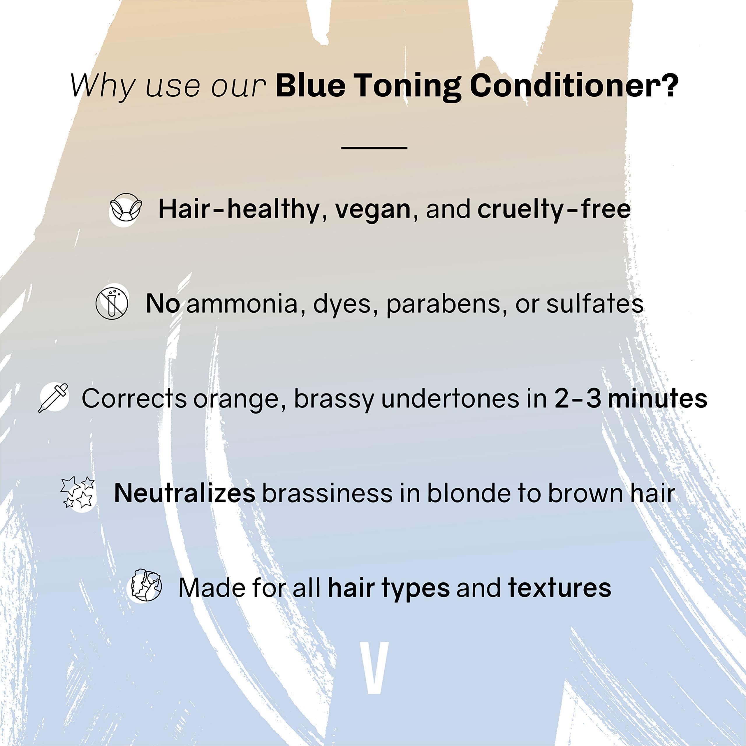 oVertone Blue Toning Conditioner vegan cruelty-free packaging signals clean beauty