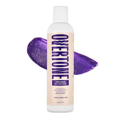 Overtone Daily Color Depositing Conditioner 8oz bottle shows a vibrant color refresh between salon visits