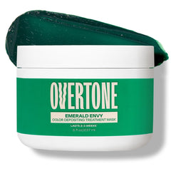 Overtone Emerald Envy bottle pour shows easy at-home color application