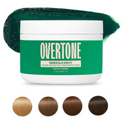 Overtone Emerald Envy color swatch previews vibrant shade for decision making